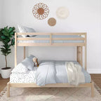 Now Furniture - Lit superposé pour enfants, grand lit simple XL sur grand lit double, bois d'ingénierie