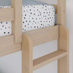 Now Furniture - Lit superposé pour enfants, grand lit simple XL sur grand lit double, bois d'ingénierie