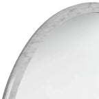 Miroir mural rond Possini Euro Harriet de 86,4 cm de large avec faux marbre blanc de Possini Euro Design