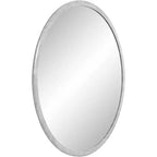 Miroir mural rond Possini Euro Harriet de 86,4 cm de large avec faux marbre blanc de Possini Euro Design