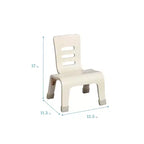 Chaise empilable ECR4Kids en bois courbé, hauteur d'assise de 20 cm, mobilier Montessori, lot de 2