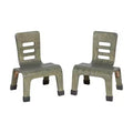ECR4Kids Stackable Bentwood Chair, 8in Seat Height, Montessori Furniture, 2-Pack