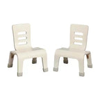 Chaise empilable ECR4Kids en bois courbé, hauteur d'assise de 20 cm, mobilier Montessori, lot de 2