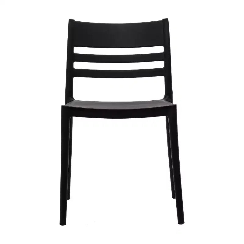 Flash Furniture Bridgeport Lot de 4 Chaises de Patio Empilables Intérieur-Extérieur avec Dossier à Lattes, Chaise en Résine Tout Temps de Qualité Commerciale