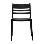 Flash Furniture Bridgeport Lot de 4 Chaises de Patio Empilables Intérieur-Extérieur avec Dossier à Lattes, Chaise en Résine Tout Temps de Qualité Commerciale
