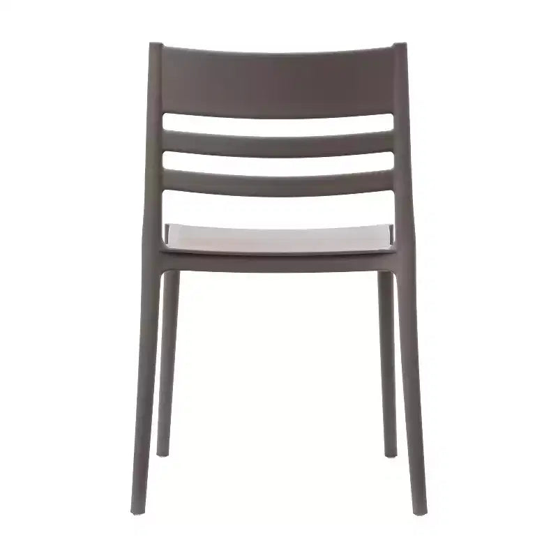 Flash Furniture Bridgeport Lot de 4 Chaises de Patio Empilables Intérieur-Extérieur avec Dossier à Lattes, Chaise en Résine Tout Temps de Qualité Commerciale