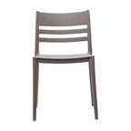 Flash Furniture Bridgeport Lot de 4 Chaises de Patio Empilables Intérieur-Extérieur avec Dossier à Lattes, Chaise en Résine Tout Temps de Qualité Commerciale