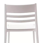 Flash Furniture Bridgeport Lot de 4 Chaises de Patio Empilables Intérieur-Extérieur avec Dossier à Lattes, Chaise en Résine Tout Temps de Qualité Commerciale