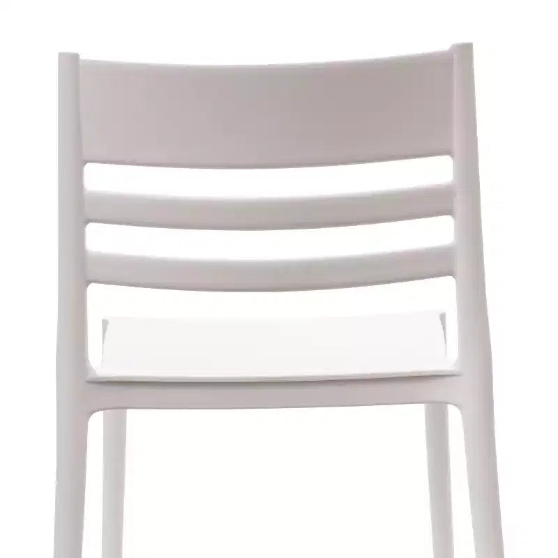Flash Furniture Bridgeport Lot de 4 Chaises de Patio Empilables Intérieur-Extérieur avec Dossier à Lattes, Chaise en Résine Tout Temps de Qualité Commerciale
