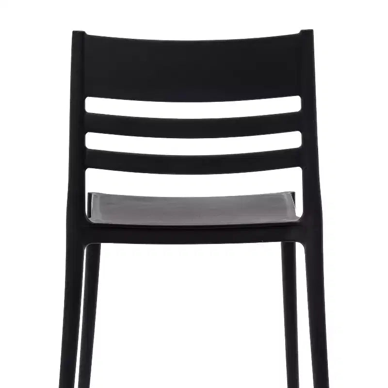 Flash Furniture Bridgeport Lot de 4 Chaises de Patio Empilables Intérieur-Extérieur avec Dossier à Lattes, Chaise en Résine Tout Temps de Qualité Commerciale