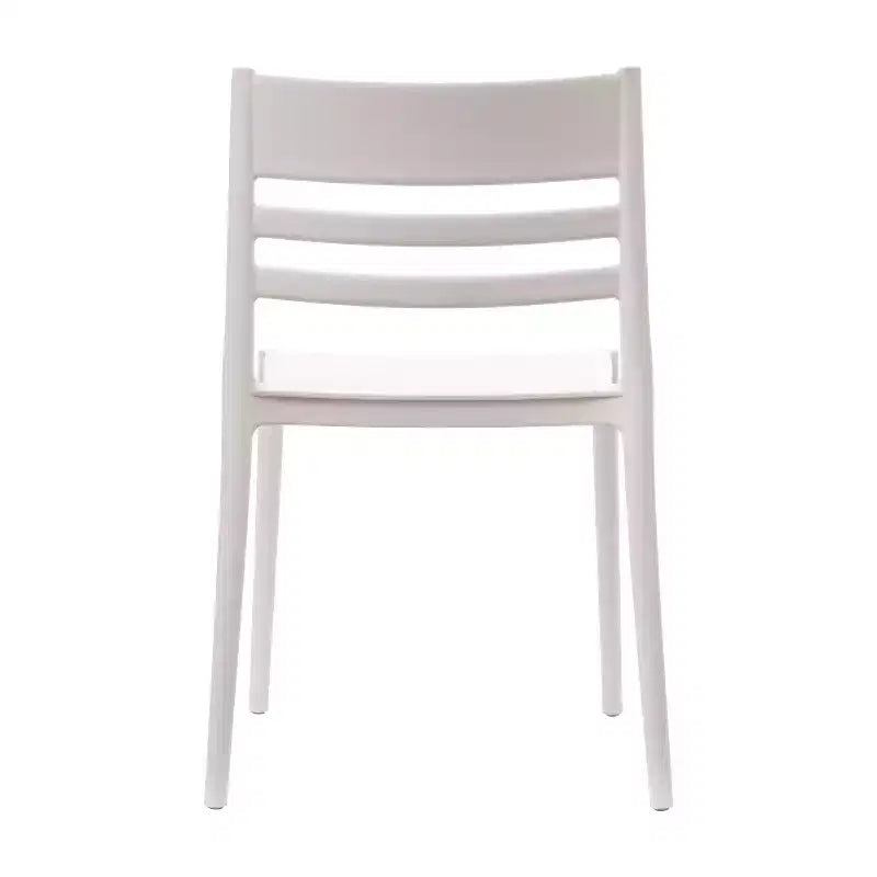 Flash Furniture Bridgeport Lot de 4 Chaises de Patio Empilables Intérieur-Extérieur avec Dossier à Lattes, Chaise en Résine Tout Temps de Qualité Commerciale
