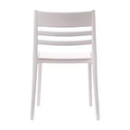 Flash Furniture Bridgeport Lot de 4 Chaises de Patio Empilables Intérieur-Extérieur avec Dossier à Lattes, Chaise en Résine Tout Temps de Qualité Commerciale
