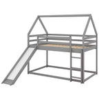Lit superposé cabane Whisen une place avec toboggan et échelle