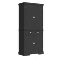 72 Kitchen Pantry Storage Cabinet, with 2 Drawers, 2 Cabinets, 3 Adjustable Shelves, 6 Door Shelves, Freestanding Cupboard for Kitchen & Living Room