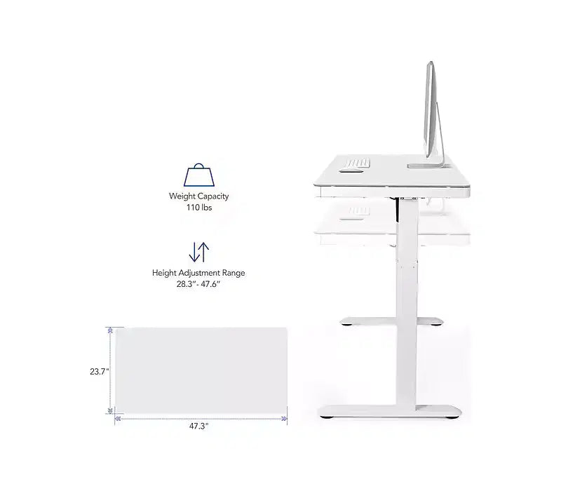 Bureau assis-debout électrique réglable en hauteur FlexiSpot série EW8