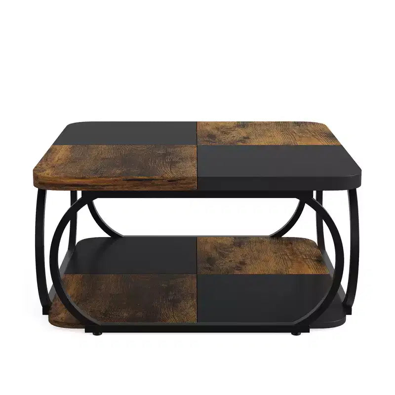 MAYEERTY 39 Table Basse Carrée Polyvalente Surface Lisse Facile à Nettoyer pour Salon