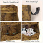 Étagère à livres 3 niveaux pour enfants de 80 cm de hauteur, meuble de rangement pour jouets, organisateur de jouets à 5 casiers pour chambre, couloir, salon et crèche