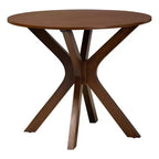 Ensemble de salle à manger 5 pièces Baxton Studio Mana en bois gris et noyer marron, de style moderne