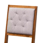 Ensemble de salle à manger 5 pièces Baxton Studio Mana en bois gris et noyer marron, de style moderne
