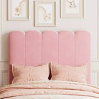 Cadre de lit simple avec tiroir de rangement et tête de lit, lit plateforme simple capitonné en velours pour filles, support robuste en lattes de bois