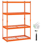 VEVOR Storage Shelves, 2400 lbs, 4 Tier Heavy Duty Garage Shelving, 20 D x 40 W x 60 H Adjustable Metal Shelves for Industrial Shelving Unit
