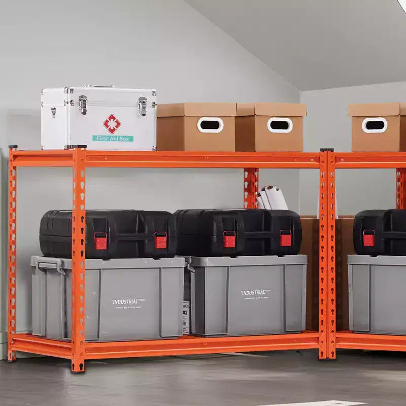 Étagères de rangement VEVOR, 1088 kg, Étagères de garage robustes à 4 niveaux, Étagères métalliques réglables 50,8 P x 101,6 L x 152,4 H pour unité de rayonnage industriel