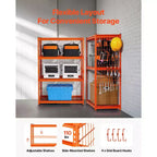 Étagères de rangement VEVOR, 1088 kg, Étagères de garage robustes à 4 niveaux, Étagères métalliques réglables 50,8 P x 101,6 L x 152,4 H pour unité de rayonnage industriel