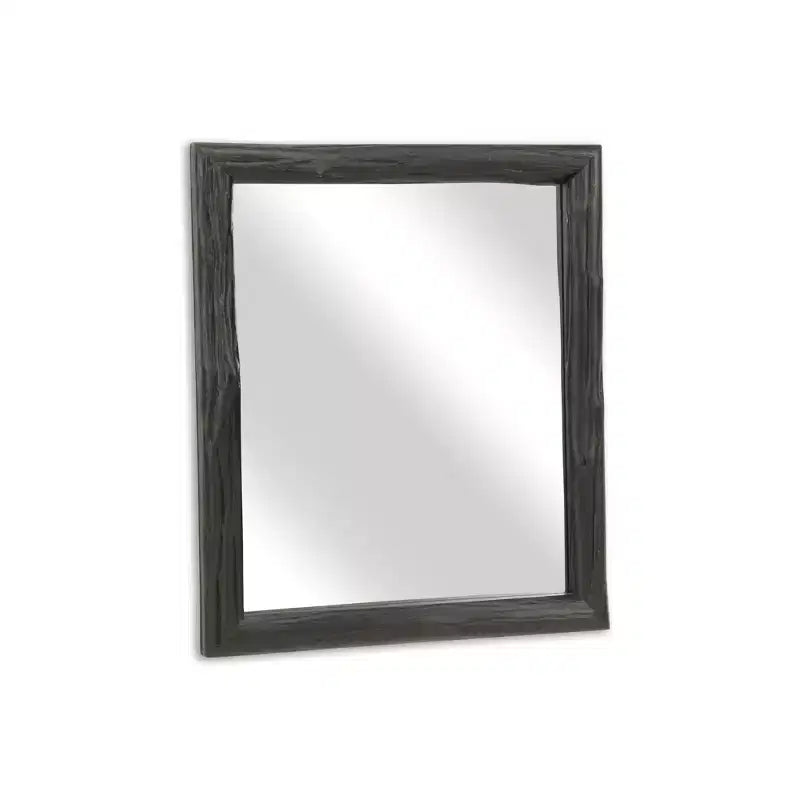 Miroir d'appoint HomeRoots 20 en bois massif noir