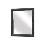 Miroir d'appoint HomeRoots 20 en bois massif noir