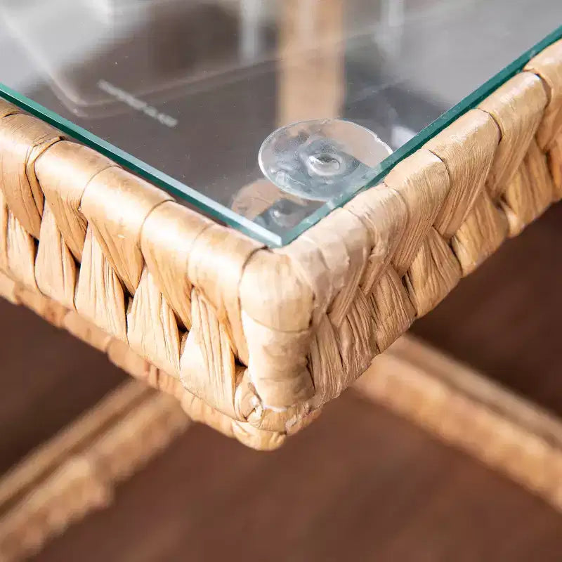 Tables gigognes en jacinthe d'eau Ismaya – Lot de 2 – Naturel – SEI
