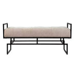 Coniston Upholstered Bench - Beige - SEI