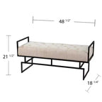 Banc rembourré Coniston - Beige - SEI