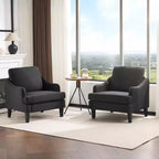 Fauteuil d'appoint Karl Home de 31 pouces en lin avec accoudoir incliné