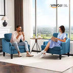 Fauteuil d'appoint Karl Home de 31 pouces en lin avec accoudoir incliné