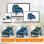 Fauteuil d'appoint Karl Home de 31 pouces en lin avec accoudoir incliné