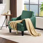 Fauteuil d'appoint Karl Home de 31 pouces en lin avec accoudoir incliné