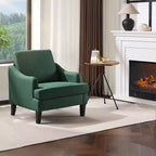 Fauteuil d'appoint Karl Home de 31 pouces en lin avec accoudoir incliné