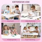 Table et 2 chaises pour enfants Karl Home avec rangement et plateau amovible