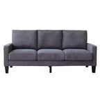Canapé GDFStudio Hodgson moderne à 3 places en bois et tissu