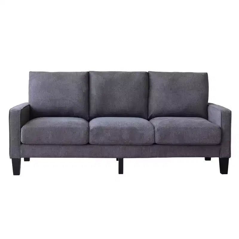 Canapé GDFStudio Hodgson moderne à 3 places en bois et tissu