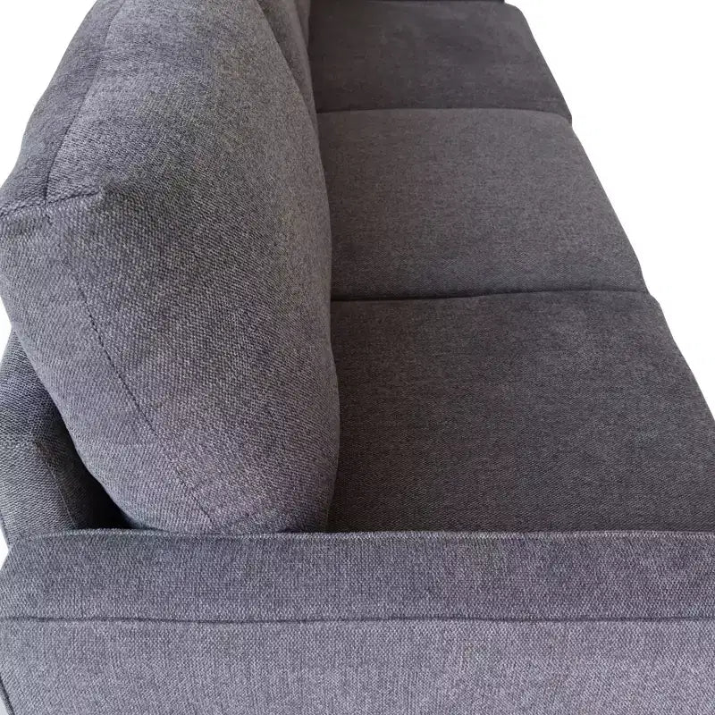 Canapé GDFStudio Hodgson moderne à 3 places en bois et tissu