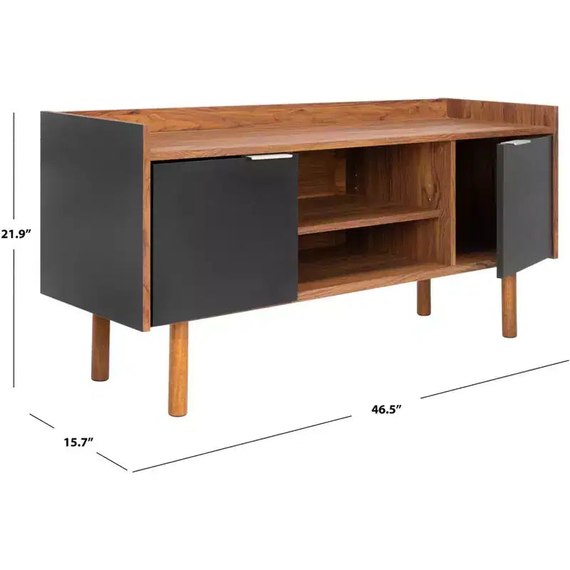 Meuble TV Diara 2 portes 2 étagères - MED9603 - Safavieh