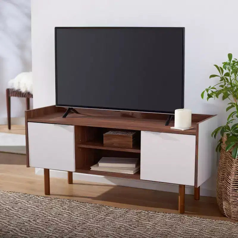 Meuble TV Diara 2 portes 2 étagères - MED9603 - Safavieh
