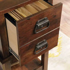 Bureaux de direction en bois de couleur marron HomeStock de 76,35 cm de haut avec tiroir universel