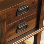 Bureaux de direction en bois de couleur marron HomeStock de 76,35 cm de haut avec tiroir universel