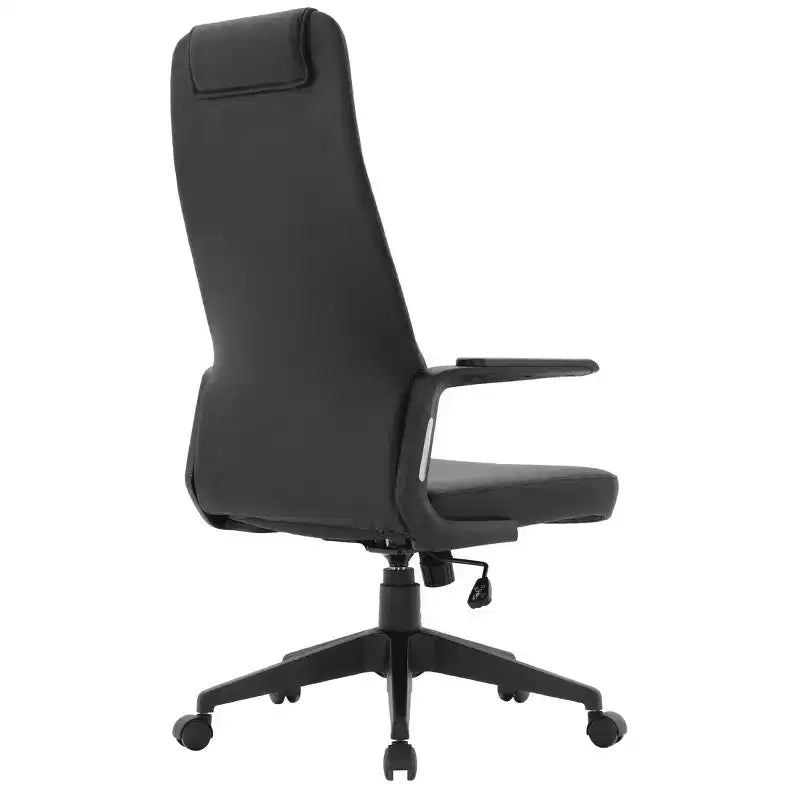 Chaise de bureau ergonomique LeisureMod Nexa à dossier haut - Hauteur réglable, pivotante, inclinable, appuie-tête rembourré, soutien lombaire, chaise de bureau pour la maison