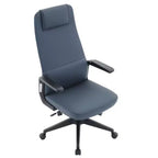 Chaise de bureau ergonomique LeisureMod Nexa à dossier haut - Hauteur réglable, pivotante, inclinable, appuie-tête rembourré, soutien lombaire, chaise de bureau pour la maison