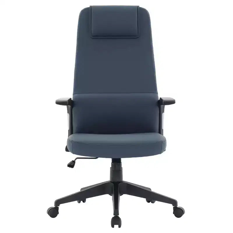 Chaise de bureau ergonomique LeisureMod Nexa à dossier haut - Hauteur réglable, pivotante, inclinable, appuie-tête rembourré, soutien lombaire, chaise de bureau pour la maison