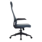 Chaise de bureau ergonomique LeisureMod Nexa à dossier haut - Hauteur réglable, pivotante, inclinable, appuie-tête rembourré, soutien lombaire, chaise de bureau pour la maison
