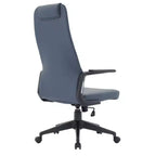Chaise de bureau ergonomique LeisureMod Nexa à dossier haut - Hauteur réglable, pivotante, inclinable, appuie-tête rembourré, soutien lombaire, chaise de bureau pour la maison